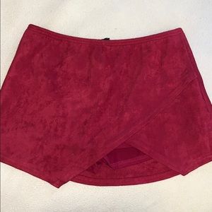 Red SKIRT with built in shorts